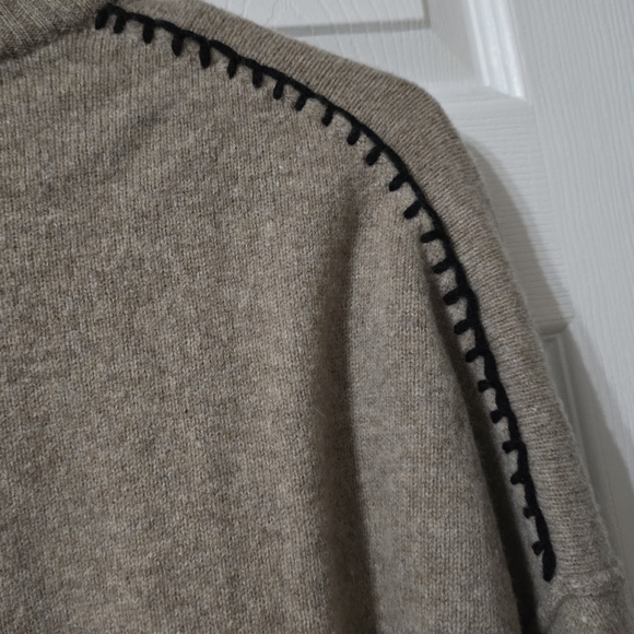 Zadig & Voltaire Alma Give Me Love Oversized Turtleneck Sweater, 100% Wool, EUC! - Picture 13 of 15